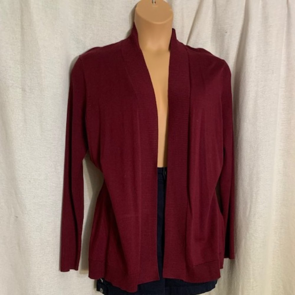 Burgundy Cardigan